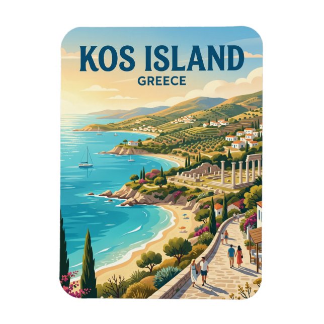 Magnet Flexible Île de Kos Grèce (Vertical)