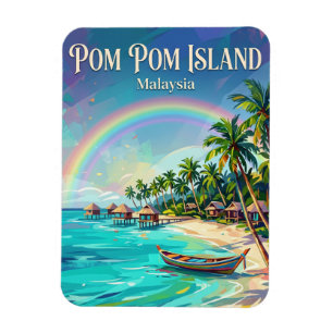 Magnet Flexible Île de Pom Pom Malaisie