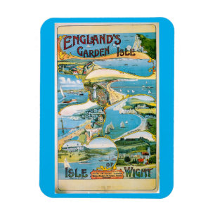 Magnet Flexible Île de Wight, Angleterre, Garden Isle, Voyage