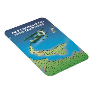 Magnet Flexible Île-du-Prince-Édouard, carte du Canada.