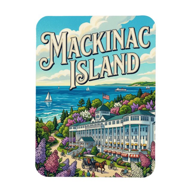 Magnet Flexible Île Mackinac (Vertical)