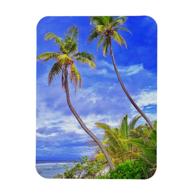 Magnet Flexible Île tropicale Coconut Palm Tree Dance (Vertical)