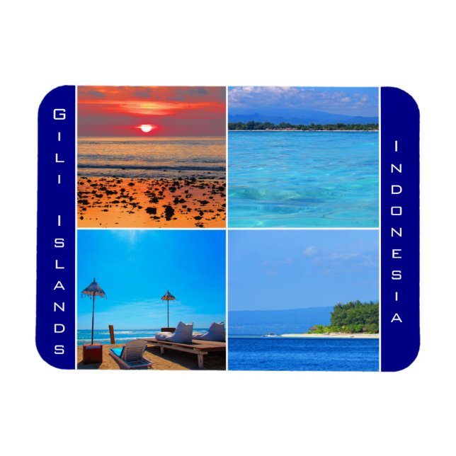 Magnet Flexible îles gili indonésie (Horizontal)