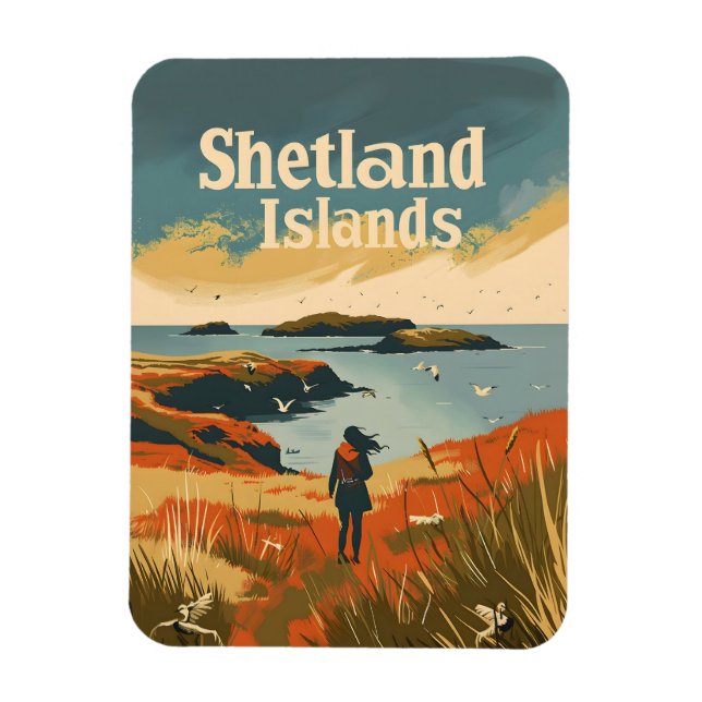 Magnet Flexible Îles Shetland Écosse (Vertical)