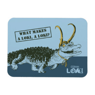 Magnet Flexible Illustration Alligator Loki