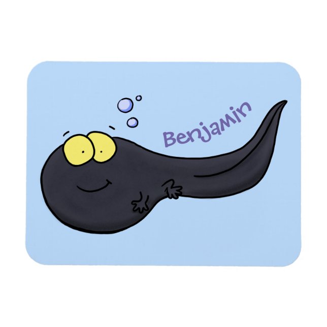 Magnet Flexible Illustration amusante de dessin animé en têtard (Horizontal)