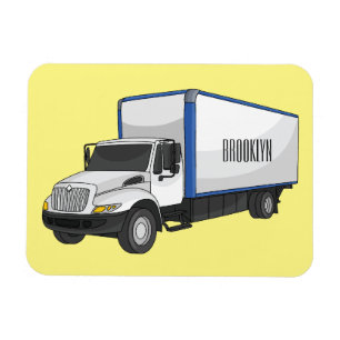 Magnet Flexible Illustration de camion boîte de dessin animé