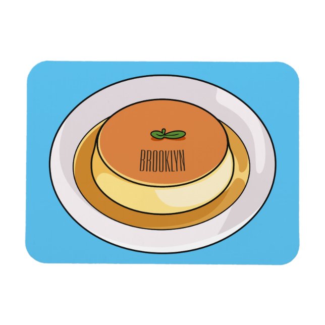 Magnet Flexible Illustration de caramel de crème (Horizontal)