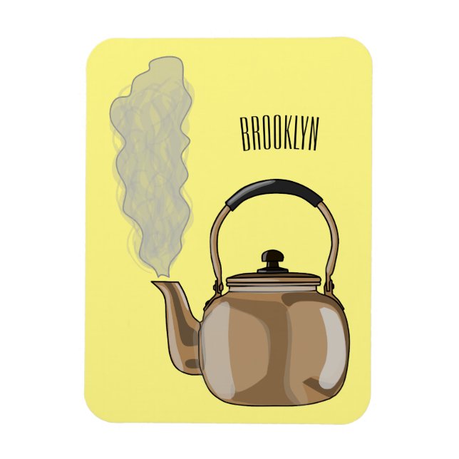 Magnet Flexible Illustration de cartoon de bouilloire de cuisson o (Vertical)