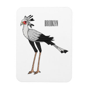 Magnet Flexible Illustration de dessin du secrétaire pour oiseaux