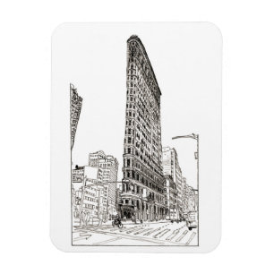 Magnet Flexible Illustration de Flatiron Building New York City