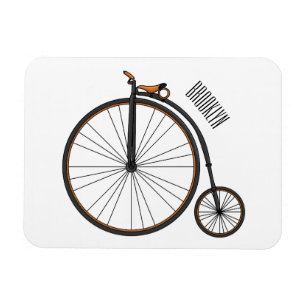 Magnet Flexible Illustration de la bande dessinée de vélo à grande