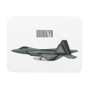 Magnet Flexible Illustration de l'avion de chasse