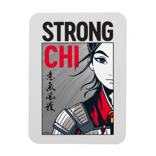 Magnet Flexible Illustration de Mulan "Strong Chi"