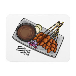Magnet Flexible Illustration de Satay