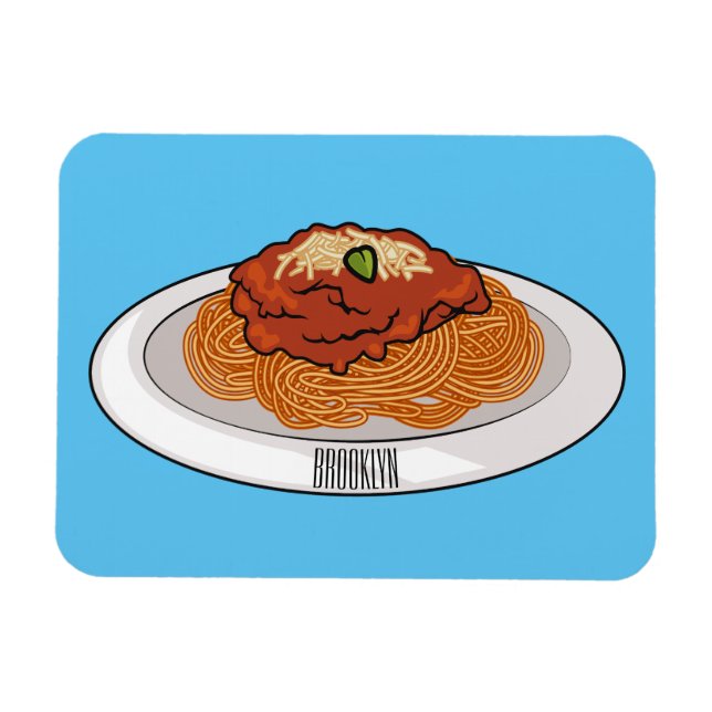 Magnet Flexible Illustration de Spaghetti (Horizontal)