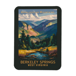 Magnet Flexible Illustration de voyage d'art vintage de Berkeley S