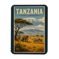Illustration de voyage de zèbre de safari en Tanza
