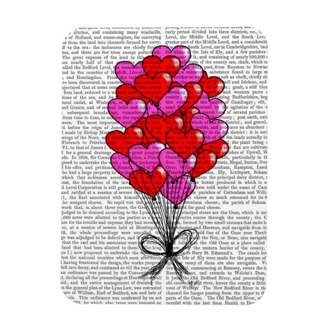 Magnet Flexible Illustration du ballon Saint-Valentin (Vertical)