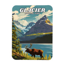 Illustration du parc national du Glacier Decorativ