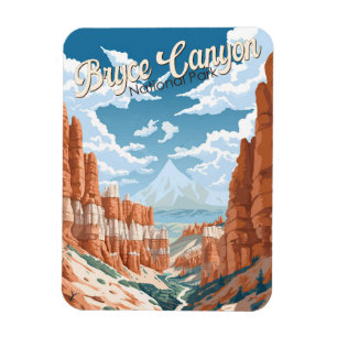 Magnet Flexible Illustration du sentier du parc national Bryce Can