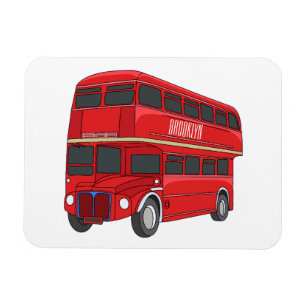 Magnet Flexible Illustration d'un bus à deux étages