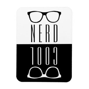 Magnet Flexible Illustration nerd fraîche de contraste en verre