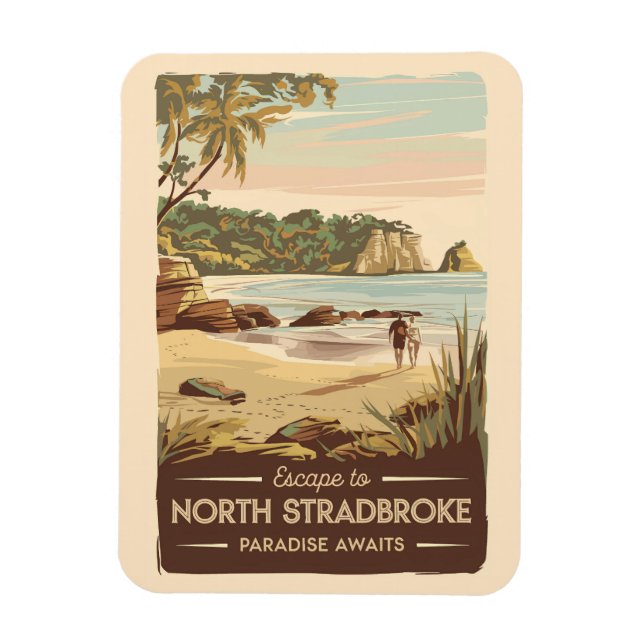 Magnet Flexible Illustration North Stradbreak Island Australie (Vertical)