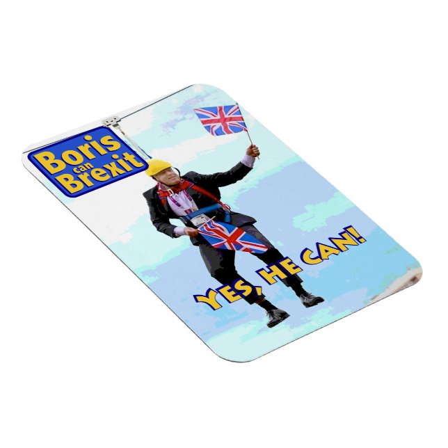 Magnet Flexible Image amusante de Boris Johnson Brexit d'Europe (Côté Droit)