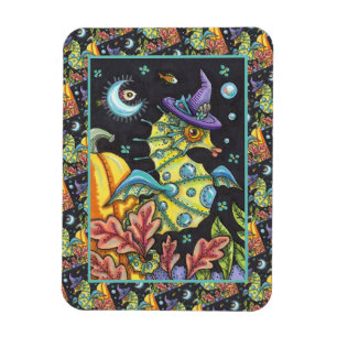 MAGNET FLEXIBLE IMAGINAIRE COLORÉ SEAHORSE, TÉMOIN EN MER HALLOWEE