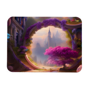 Magnet Flexible Imaginaire cour fleurie