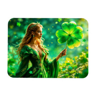 Magnet Flexible Imaginaire fée St Patrick Day folklore irlandais a