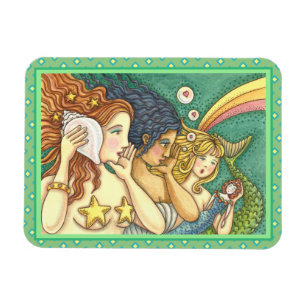 MAGNET FLEXIBLE IMAGINAIRE MERMAID SISTERHOOD PARTAGER DES SAVOIRS