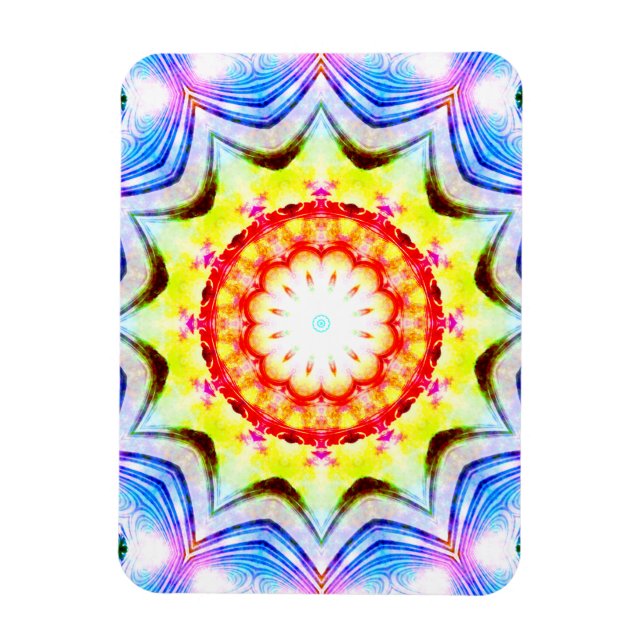 Magnet Flexible Imaginaire Prêtre Mage Magique Vibrant Mandela (Vertical)