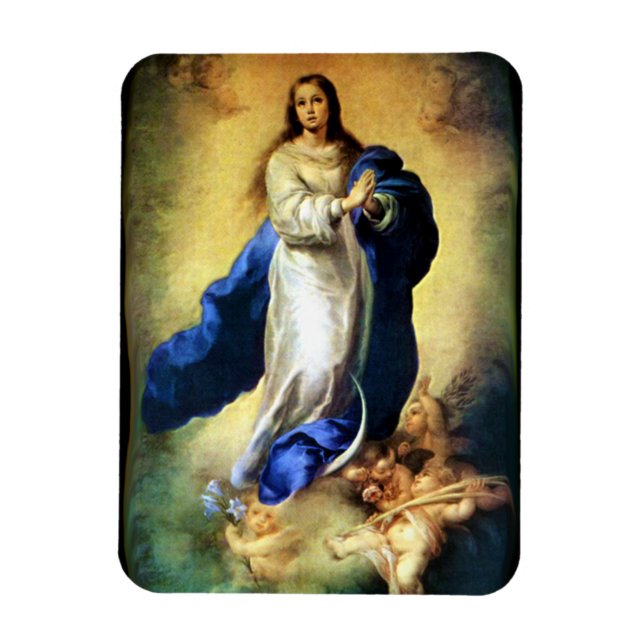 Magnet Flexible Immaculée Conception de la Vierge Marie - Murillo (Vertical)
