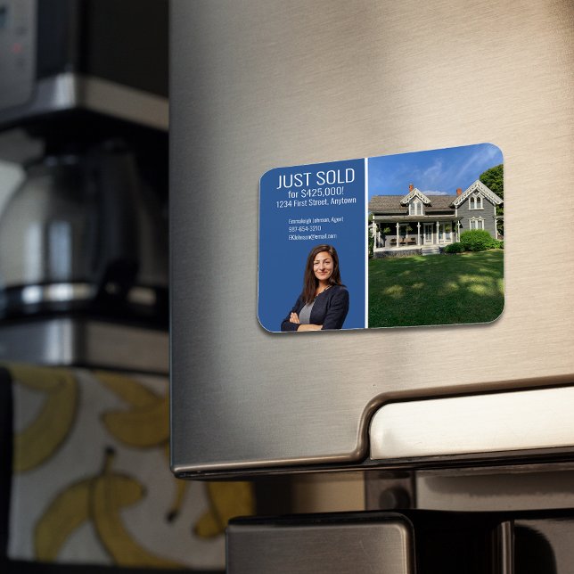 Magnet Flexible Immobilier Direct Mail Modern Blue (Créateur téléchargé)