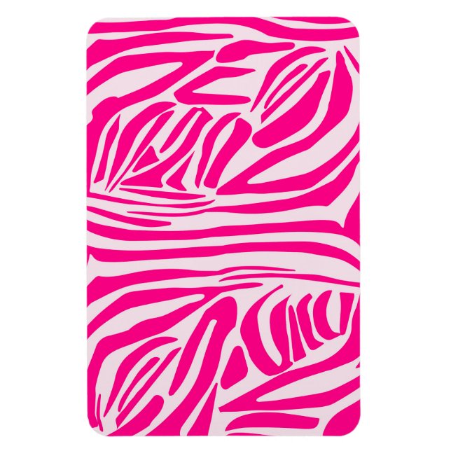 Magnet Flexible Impression zèbre rose (Vertical)