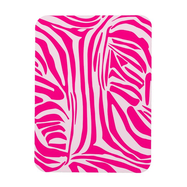 Magnet Flexible Impression zèbre rose (Vertical)
