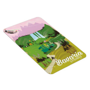 Magnet Flexible Imprimerie de voyage paysagère de Bavière