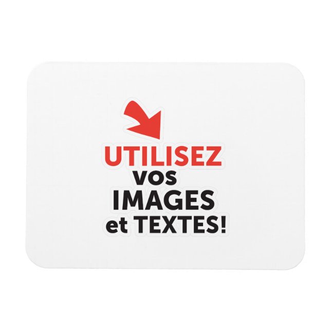 Magnet Flexible Imprimez vos conceptions en ligne en français (Horizontal)