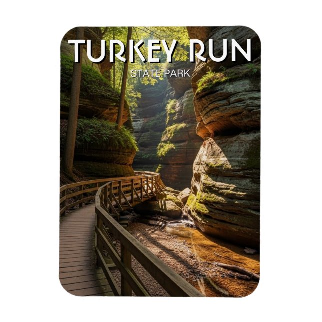 Magnet Flexible Indiana Turkey Run State Park Travel (Vertical)