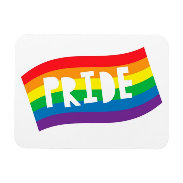 Magnet Flexible Indicateur Rainbow de Pride (Horizontal)