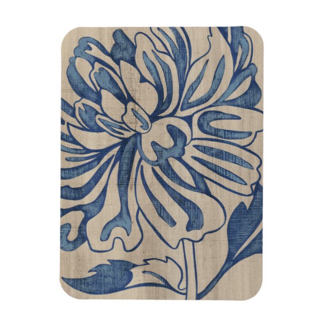 Magnet Flexible Indigo Mum (Vertical)