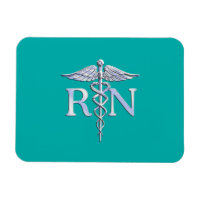 Infirmière autorisée RN Caduceus sur Turquoise