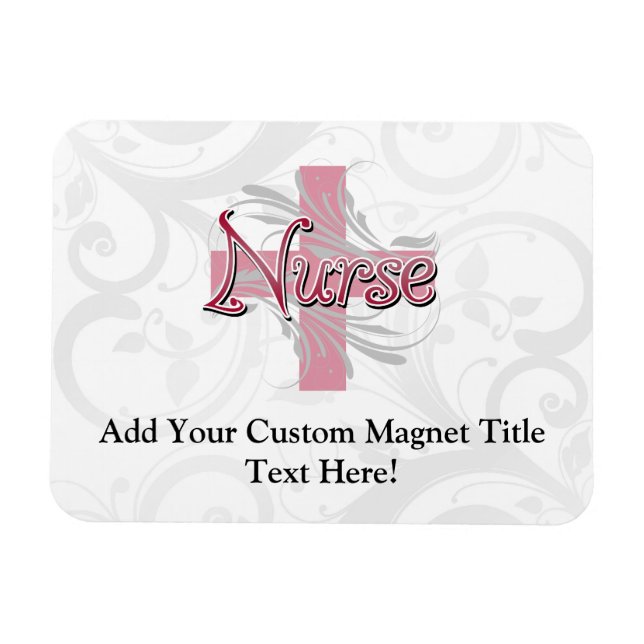 Magnet Flexible Infirmière Croix-Rose (Horizontal)