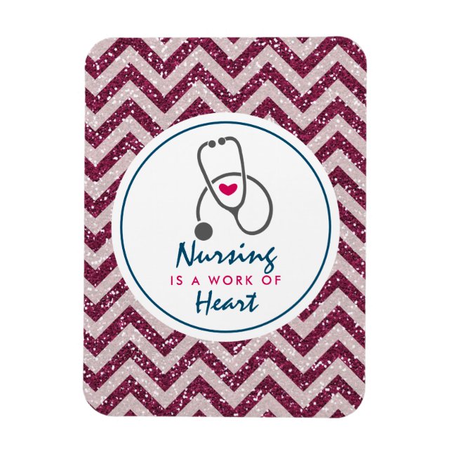 Magnet Flexible Infirmière est une oeuvre de Heart Saying avec Ste (Vertical)