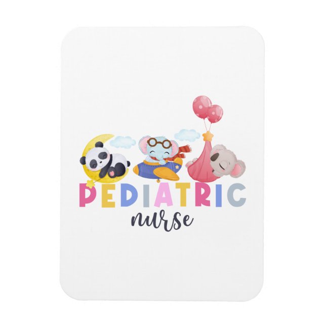 Magnet Flexible Infirmière pédiatrique Animal Safari Zoo Enfants I (Vertical)
