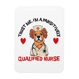 Magnet Flexible Infirmière qualifiée Pawsitively
