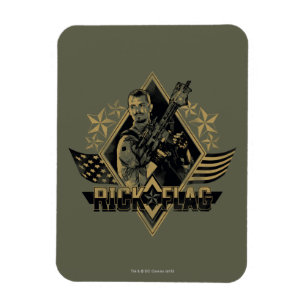 Magnet Flexible Insigne de drapeau du peloton Rick de suicide
