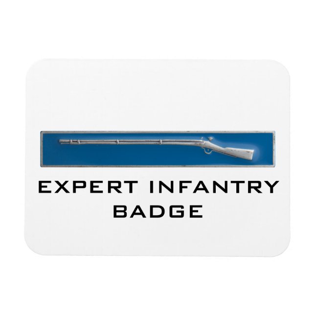 Magnet Flexible Insigne d'infanterie expert (Horizontal)